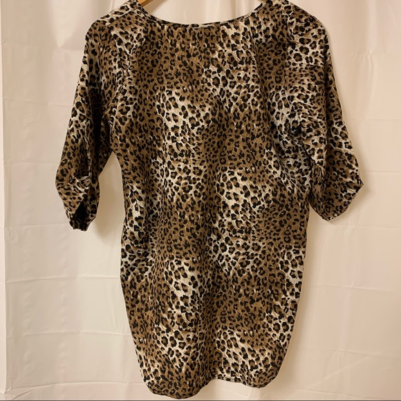Twik Simons Cheetah Hi-Low 3/4 Sleeve Top Small - Picture 5 of 14
